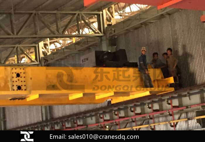 10 Ton Double Girder Overhead Crane Maintenance Platform