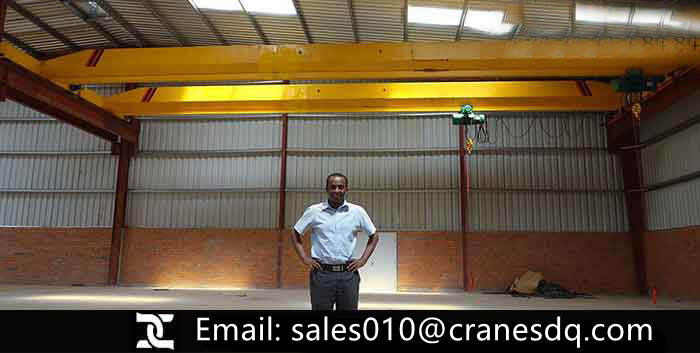 5 ton single girder overhead crane for African customer