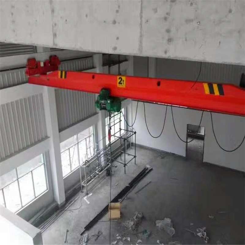 Industrial-Use-Advanced-Design-10t-Single-Girder-Overhead-Crane-with-Trolley-Hoist