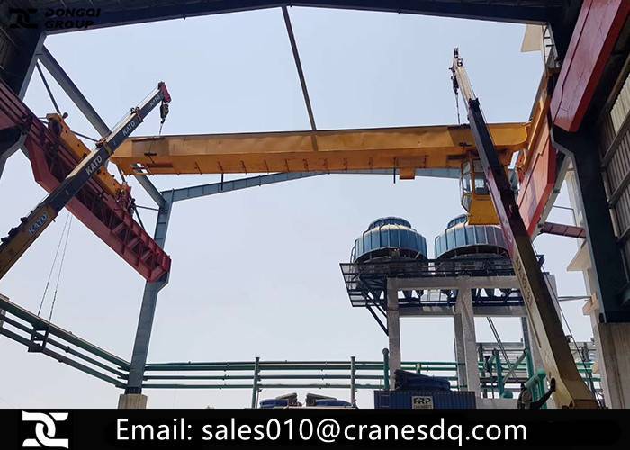 Steel plant overhead crane installation:
