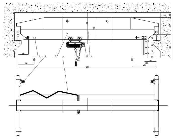 15ton-overhead-crane-drawings