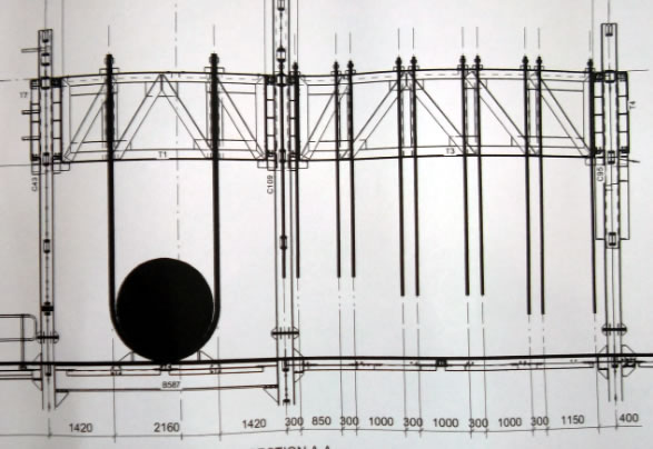 Boiler steam drum lifting solution diagram