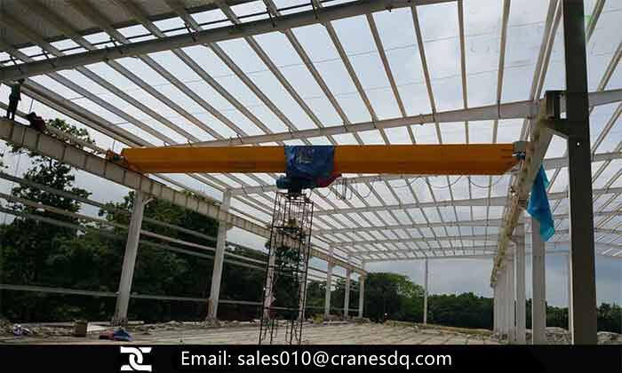 10 ton rope hoist bridge overhead fcrane for Bangladesh