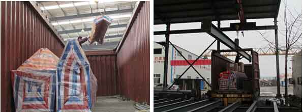 Packing picture of single girder overhead crane