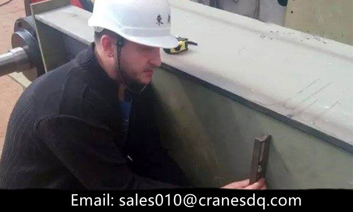 Gantry crane inspection by Russian engieer