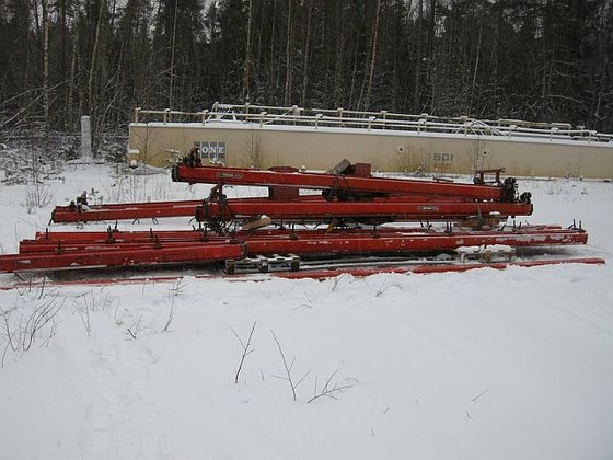 Bridge crane in Finland