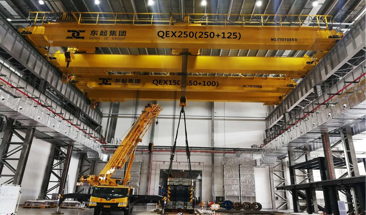 QDX overhead crane installation