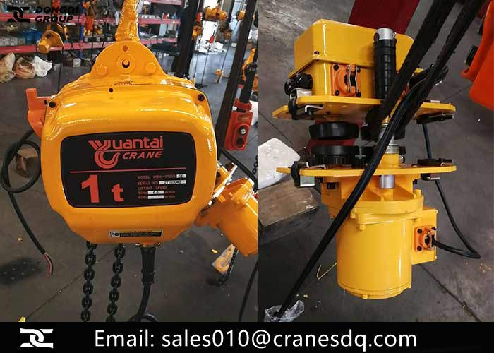 1 ton electric chain hoist for sale to malaysia