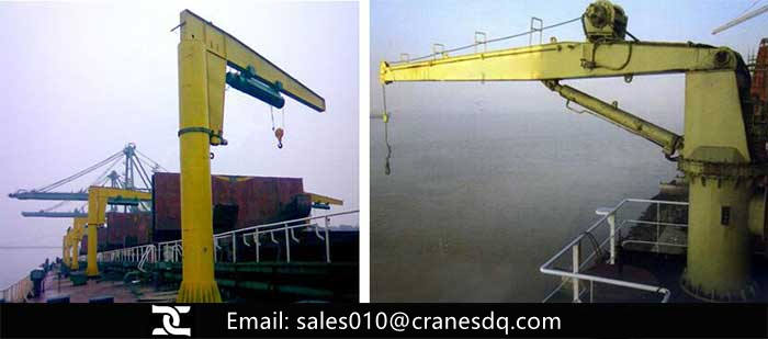 Heavy duty jib crane at port