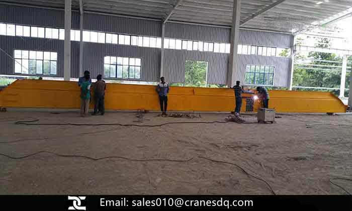 10 ton rope hoist bridge overhead fcrane for Bangladesh