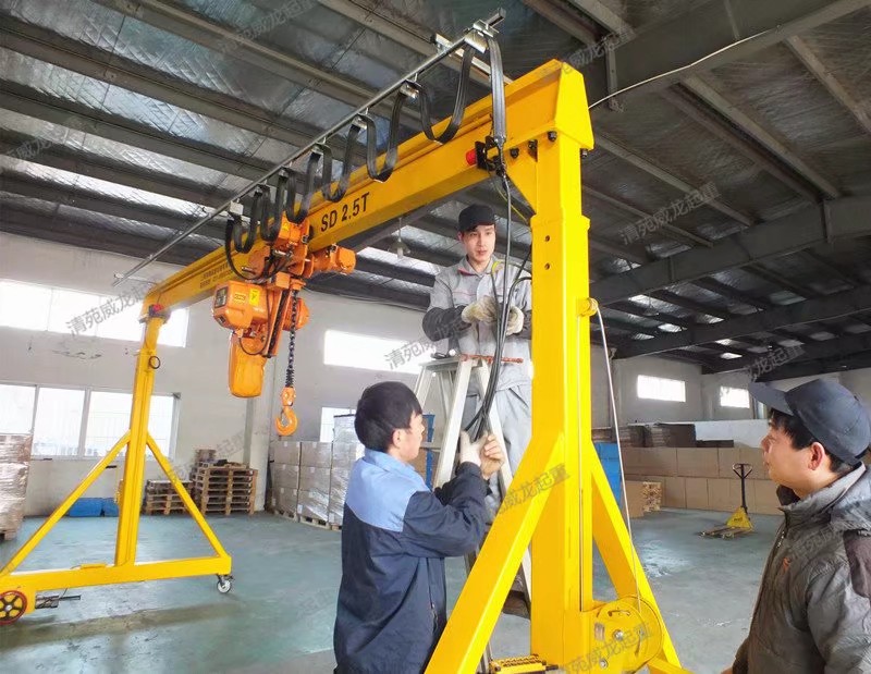2 ton gantry crane used for