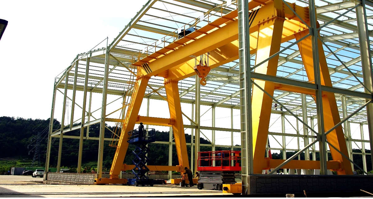 16 ton European-spec Double Girder Gantry Crane installation