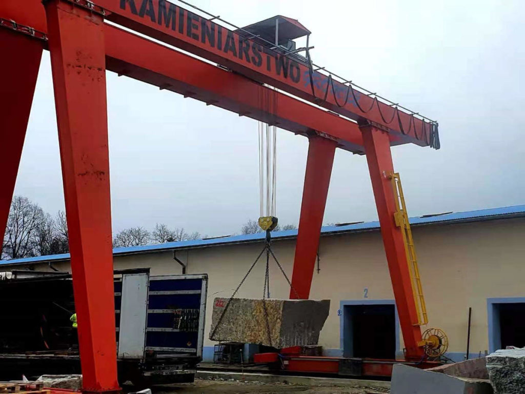 32 ton European-spec Double Girder Gantry Crane installation
