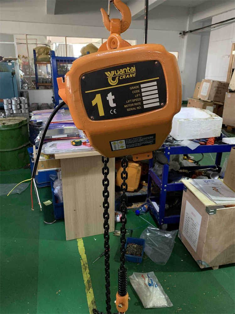 1 ton electric chain hoist test