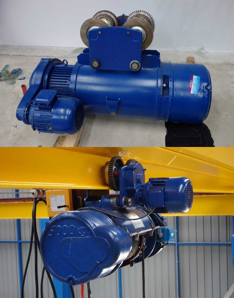 Double speed Electric Wire Rope Hoist finished installationDouble speed Electric Wire Rope Hoist finished installation