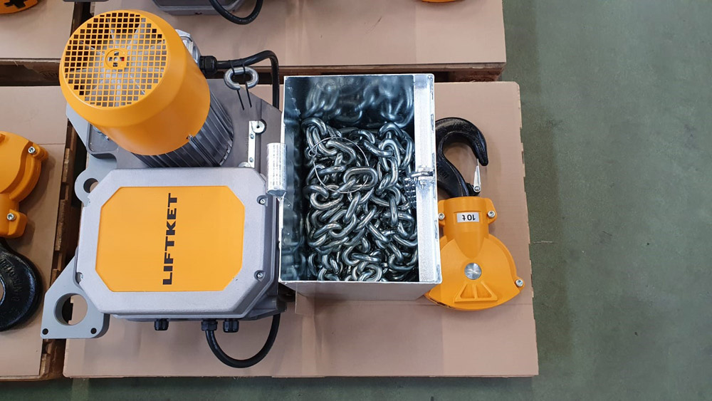 Liftket Delivers 20 Electric Chain Hoists To China Engine Factory