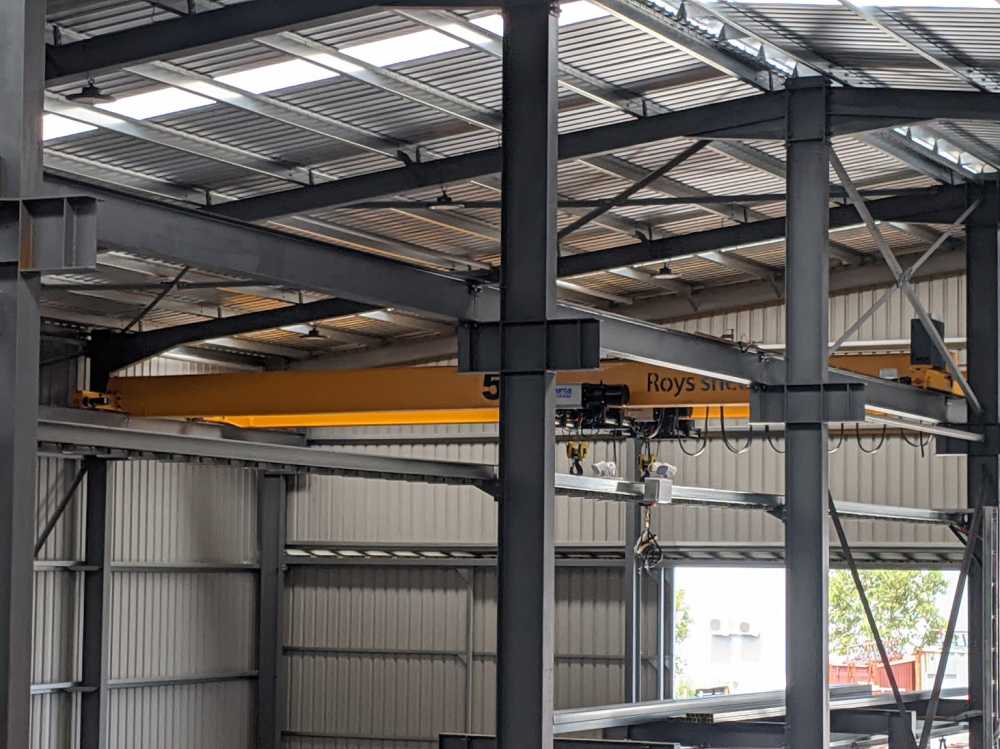 HD type 5t single girder overhead crane
