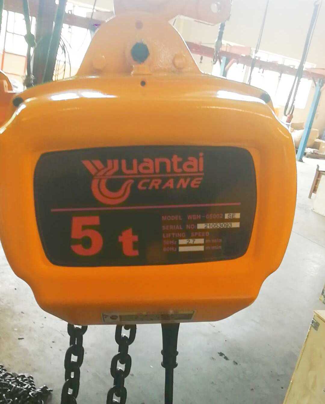 kerekan rantai listrik 5 ton