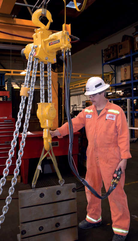 Demand for heavy lifting is growing as components in many industries get bigger PHOTO INGERSOLL RAND