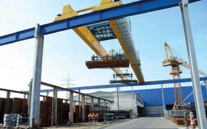 Kuli double-girder bridge crane in Germany.