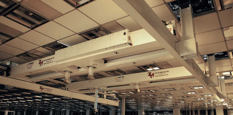 Two 10 ton overhead cranes in use at the State University of New York Polytechnic Instit