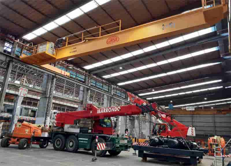 Jaso’s process crane at ArcelorMittel Basauri. Photo courtesy ArcelorMittel