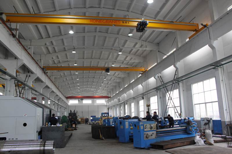 single girder overhead cranes for the dispatch areas