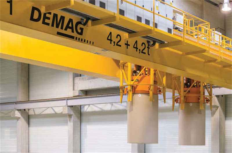 Demag’s Papermaster crane offers automated, independent movement of two trolleys on the same crane, boosting throughput